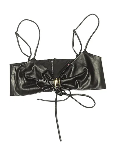 Pre-owned Edikted Sleeveless Top Black Strapless Neckline Tops