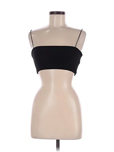 Pre-owned Edikted Sleeveless Top Black Strapless Neckline Tops