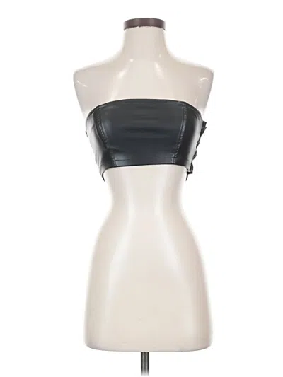 Pre-owned Edikted Sleeveless Top Black Strapless Neckline Tops