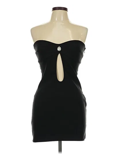 Pre-owned Edikted Sleeveless Top Black Strapless Neckline Tops