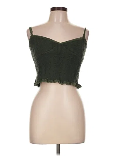 Pre-owned Edikted Sleeveless Top Green Sweetheart Neckline Tops