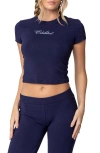 Edikted So  Baby Tee In Navy