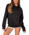 Edikted Sofie Oversize Cotton Blend Hoodie In Black