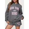 Edikted Soho 76 Hoodie In Gray