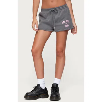 Edikted Soho 76 Sweatshorts In Gray