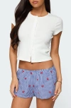 Edikted Solina Ribbed Button Up Top