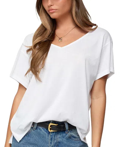 EDIKTED SONORA OVERSIZED V NECK T SHIRT