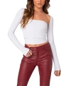 Edikted Women's Sora Two Piece Shrug Top In White
