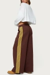 Edikted Sorin Contrast Striped Sweatpants In Brown, Women's At Urban Outfitters In Brown