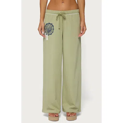 Edikted Spirit Sweatpants In Olive