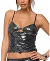 Edikted Stajie Diamond Pattern Sequin Camisole In Multi