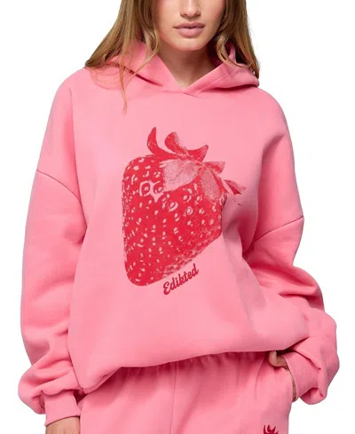 EDIKTED STRAWBERRY BABE HOODIE