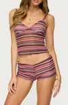 Edikted Zigzag Stripe Tank Top In Multi