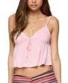 Edikted Sunrise Babydoll Tank Top In Pink