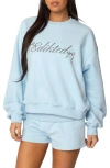 Edikted Oversized Sweatshirt In Blue