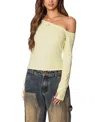 Edikted Swam One-shoulder Top In Yellow