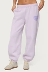 Edikted Sweatpants In Lilac, Women's At Urban Outfitters In Pink