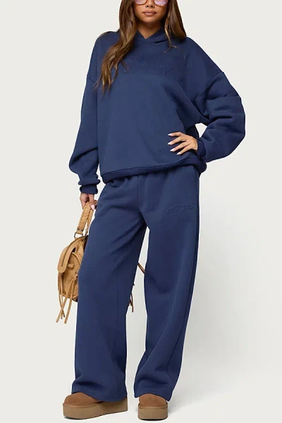 Edikted Sweatpants In Navy, Women's At Urban Outfitters In Blue
