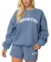 Edikted Beyond Cotton Graphic Sweatshirt In Blue