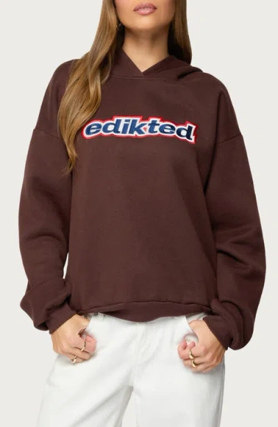 Edikted Sweet Treat Logo Oversize Hoodie In Multi
