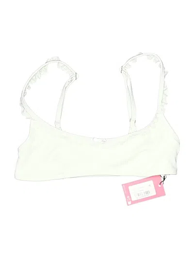 Pre-owned Edikted Swimsuit Top Ivory Swimwear