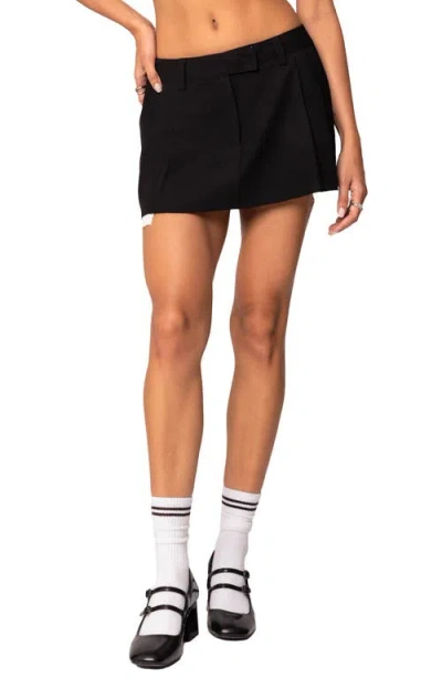 Edikted Tailored Mini Skirt In Black