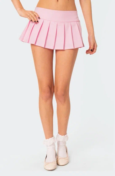 Edikted Women's Talya Pleated Skort In Light-pink