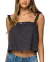 Edikted Tami Embroidered Eyelet Cotton Camisole