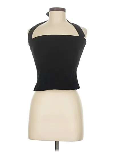 Pre-owned Edikted Tank Top Black Halter Neckline Tops