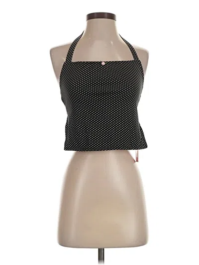 Edikted Tank Top Black Halter Neckline Tops