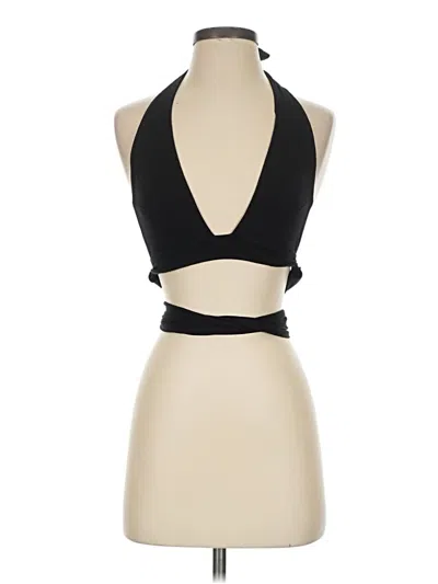 Pre-owned Edikted Tank Top Black Halter Neckline Tops