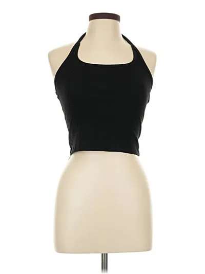 Pre-owned Edikted Tank Top Black Halter Neckline Tops