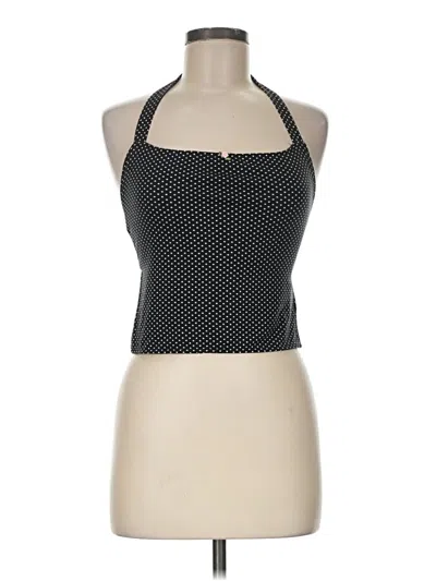 Pre-owned Edikted Tank Top Black Halter Neckline Tops
