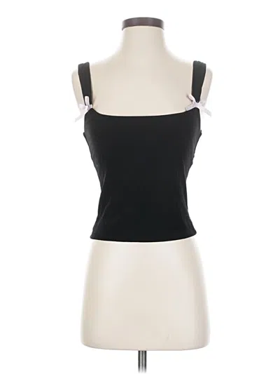 Pre-owned Edikted Tank Top Black Strapless Neckline Tops