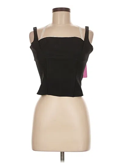 Edikted Tank Top Black Strapless Neckline Tops