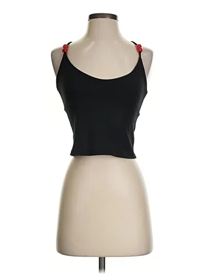 Pre-owned Edikted Tank Top Black Strapless Neckline Tops