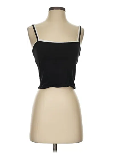 Pre-owned Edikted Tank Top Black Strapless Neckline Tops
