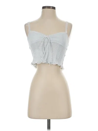 Pre-owned Edikted Tank Top Blue Strapless Neckline Tops