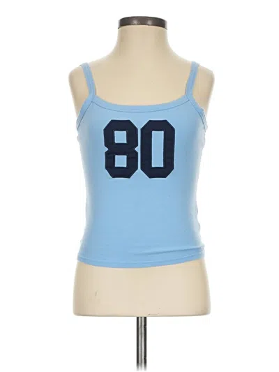 Pre-owned Edikted Tank Top Blue Strapless Neckline Tops