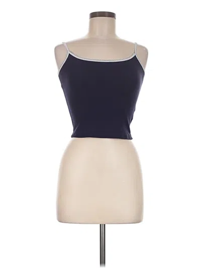 Pre-owned Edikted Tank Top Blue Strapless Neckline Tops