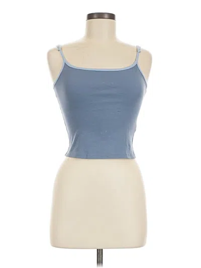 Pre-owned Edikted Tank Top Blue Strapless Neckline Tops