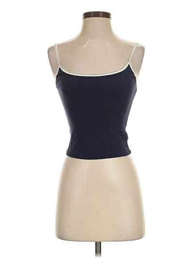 Pre-owned Edikted Tank Top Blue Strapless Neckline Tops