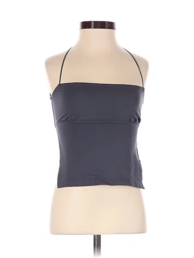 Pre-owned Edikted Tank Top Gray Halter Neckline Tops