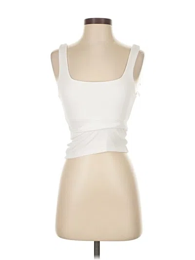 Pre-owned Edikted Tank Top Ivory Strapless Neckline Tops In White