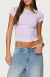 Edikted Tay Cap Sleeve T-shirt In Pink
