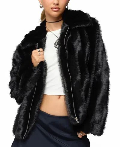 Edikted Tedi Jacket In Black