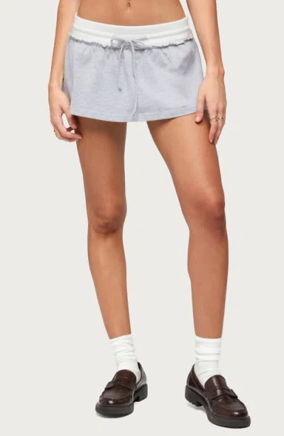 Edikted Tenney Contrast Flared Mini Skort In Gold