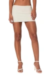Edikted Thora Woven Mini Skirt In Cream