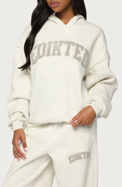 Edikted To You Oversize Hoodie In White