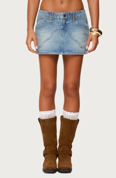 EDIKTED EDIKTED TORY WESTERN DENIM MINISKIRT